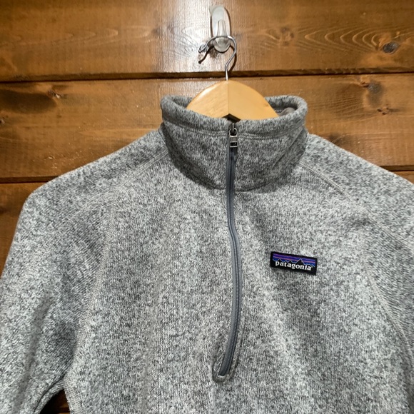 Patagonia Heathered Grey Better Sweater Fleece 1/4 Zip - Picture 2 of 6